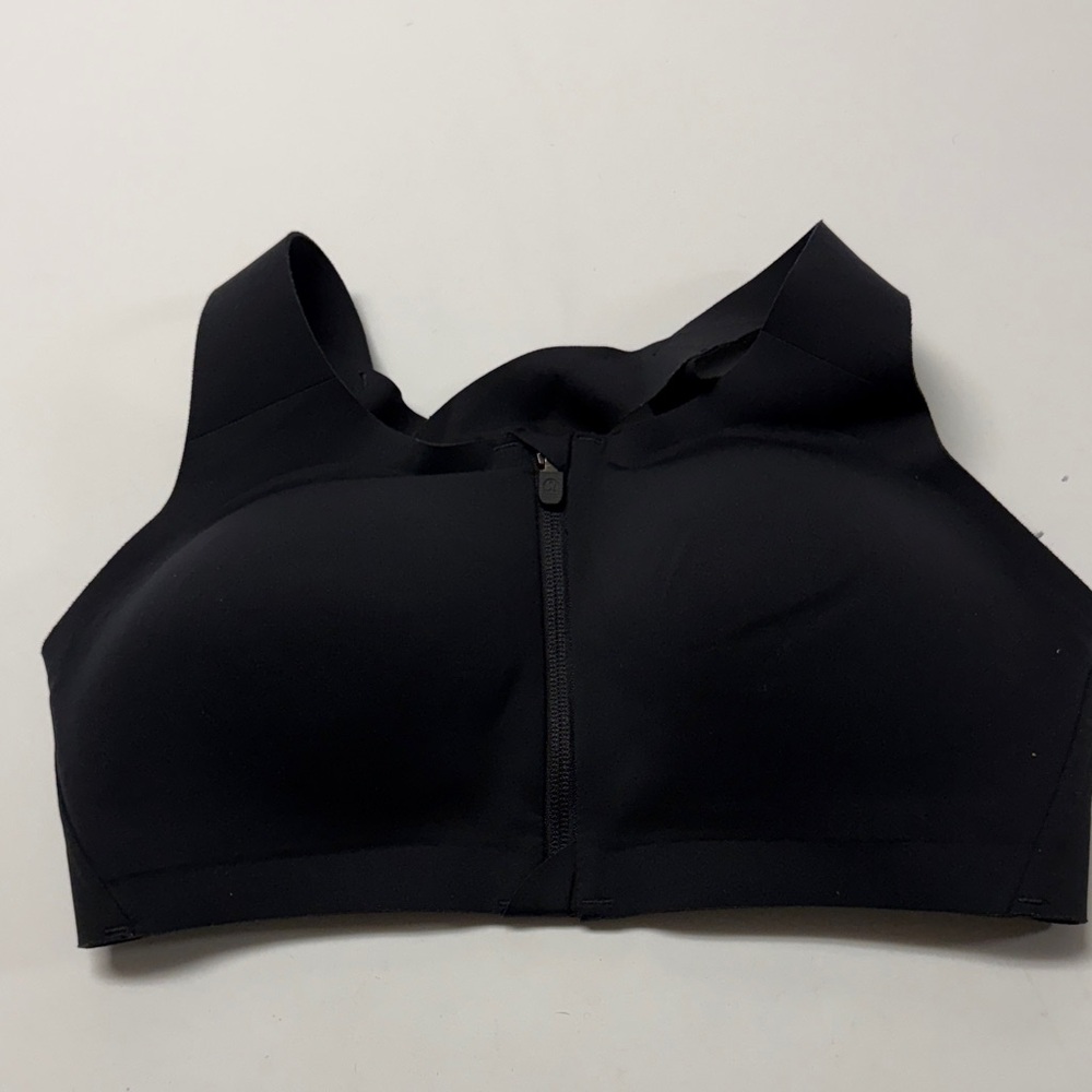 Lululemon Black Zip-Front Sports Bra - Picture 4 of 7
